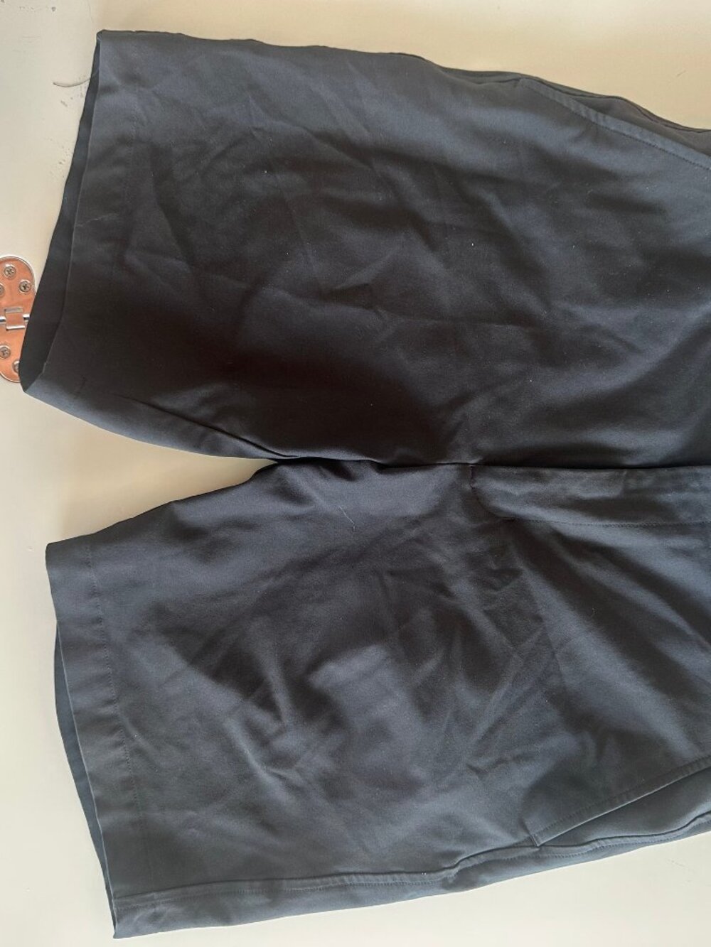 Dunning Black Shorts Size 33 Belt Loops Button Closure